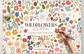 Download Wildflowers <span class='badge badge-warning'>Collection</span> <span class='badge badge-warning'>CreativeMarket</span> - 6635876