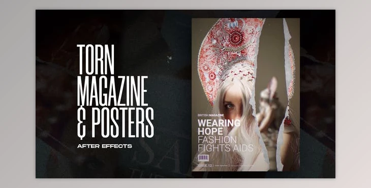 Download Torn Paper Magazine and Posters (Videohive 37681852) - AE Project