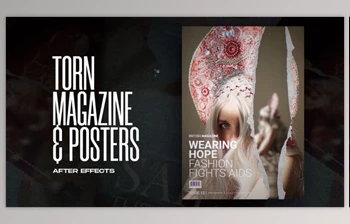 Download Torn Paper <span class='badge badge-warning'>Magazine</span> and Posters (Videohive 37681852) - AE Project