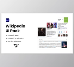 Download Wikipedia UI Pack (Videohive 37552490) - AE Project