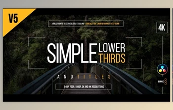 Download Gold Simple Lower Thirds | <span class='badge badge-warning'>4K</span> for Davinci Resolve (Videohive 33573308)