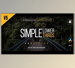 Download Gold Simple Lower Thirds | 4K for Davinci Resolve (Videohive 33573308)