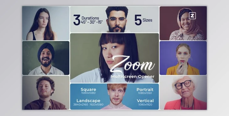 Download Zoom Multiscreen Opener (Videohive 37483592) - AE Project