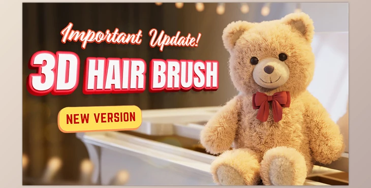 Blender - Download Blender Addon | 3D Hair Brush v4.7.3