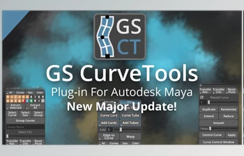 Artstation - Download GS CurveTools <span class='badge badge-warning'>v1.3.8</span> - Maya Plug-in. Curve Controlled Hair Cards, Pipes and more