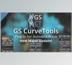 Artstation - Download GS CurveTools v1.3.8 - Maya Plug-in. Curve Controlled Hair Cards, Pipes and more