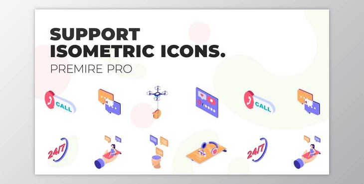 Download Technical Support – MOGRT Isometric Icons (VideoHive 37500699)