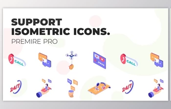 Download Technical <span class='badge badge-warning'>Support</span> – MOGRT Isometric Icons (VideoHive 37500699)
