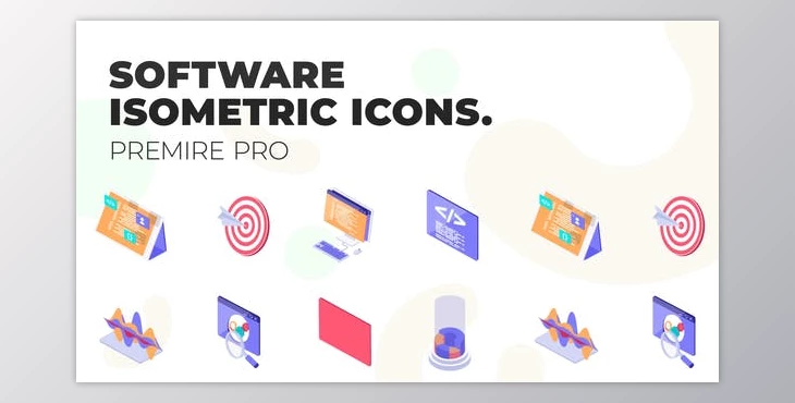 Download Software Programming – MOGRT Isometric Icons (VideoHive 37500696)