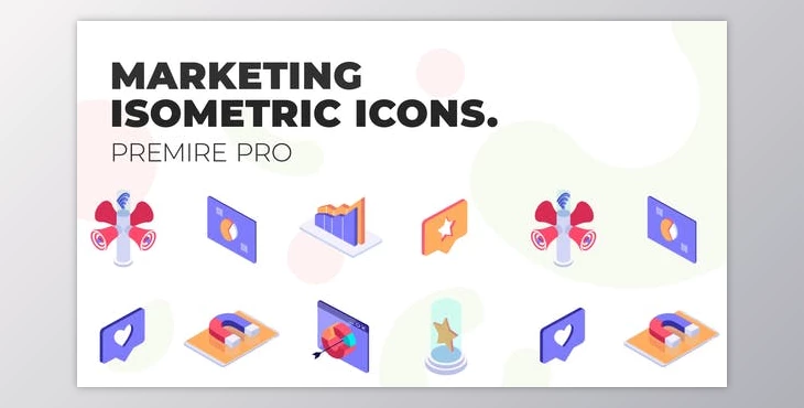 Download Social Media Marketing – MOGRT Isometric Icons (VideoHive 37500692)