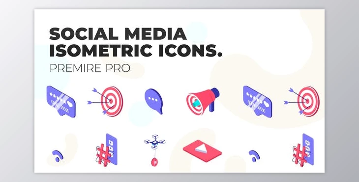 Download Social Media – MOGRT Isometric Icons (VideoHive 37500690)
