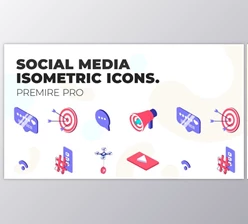 Download Social Media – MOGRT Isometric Icons (VideoHive 37500690)