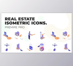 Download Real Estate – MOGRT Isometric Icons (VideoHive 37500687)