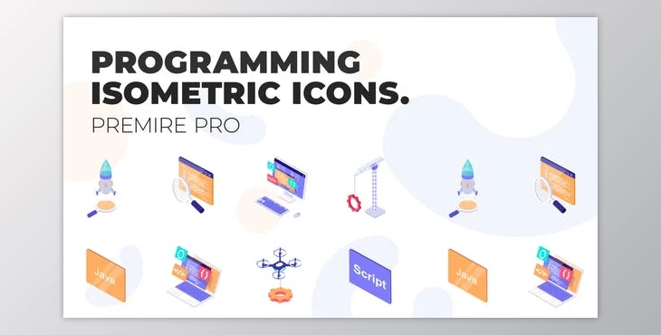 Download Programming – MOGRT Isometric Icons (VideoHive 37500684)
