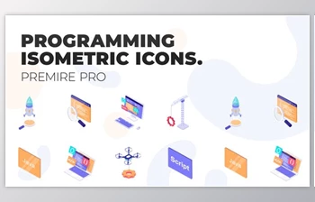 Download Programming – MOGRT <span class='badge badge-warning'>Isometric</span> Icons (VideoHive 37500684)