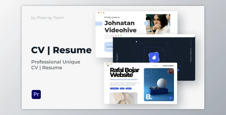 Download Resume Portfolio CV Presentation – Mogrt (VideoHive 37559380)