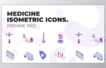 Download Medicine – MOGRT <span class='badge badge-warning'>Isometric</span> Icons (VideoHive 37500680)
