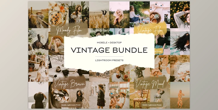 Download Vintage Lightroom Presets Bundle CreativeMarket - 6789268