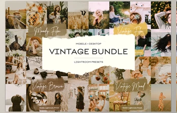 Download Vintage Lightroom Presets <span class='badge badge-warning'>Bundle</span> <span class='badge badge-warning'>CreativeMarket</span> - 6789268