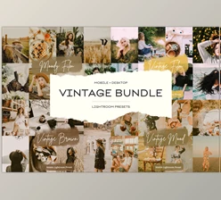 Download Vintage Lightroom Presets Bundle CreativeMarket - 6789268
