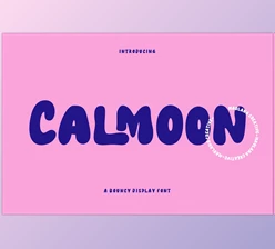 Download Calmoon Bouncy Display Font