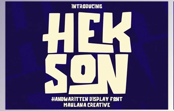 Download Hekson Handwritten <span class='badge badge-warning'>Display</span> <span class='badge badge-warning'>Font</span> CreativeMarket 7193444