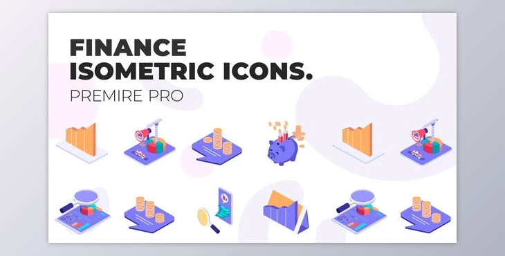 Download Finance – MOGRT Isometric Icons (VideoHive 37500673)
