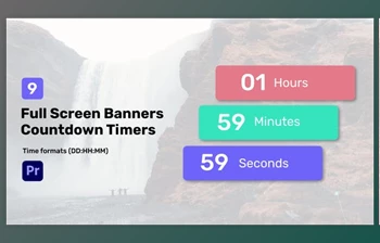 Download Full Screen Banners Countdown <span class='badge badge-warning'>Timers</span> for Premiere Pro (VideoHive 37497065)