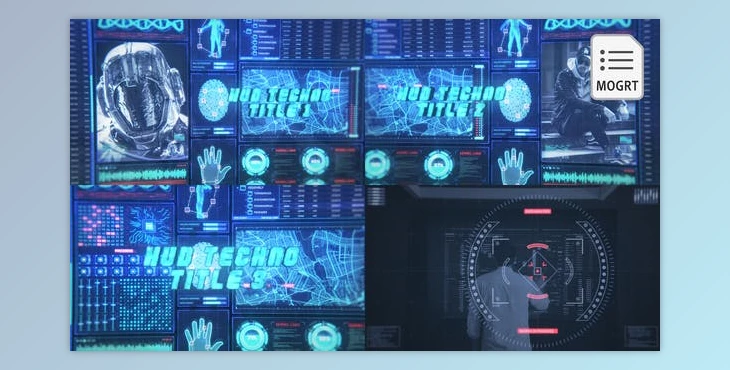 Download HUD Technology Titles – MOGRT (VideoHive 37507497)