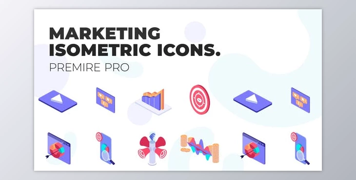 Download Marketing – MOGRT Isometric Icons (VideoHive 37500676)