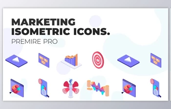 Download Marketing – MOGRT <span class='badge badge-warning'>Isometric</span> Icons (VideoHive 37500676)