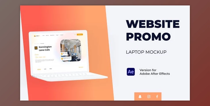 Download Colorful Website Promo – Laptop Mockup (Videohive 37848473) - AE Project