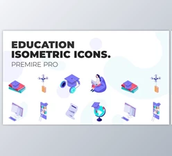 Download Education – MOGRT Isometric Icons (VideoHive 37500664)