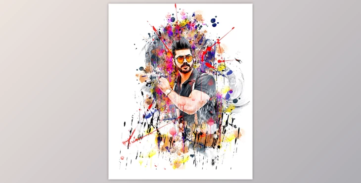 Download Artistic Vector Paint PS Action CreativeMarket - 7219929