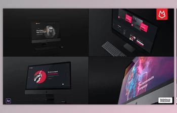 Download <span class='badge badge-warning'>Dark</span> Desktop Promo | Mockup Pack (Videohive 37847601) - AE Project