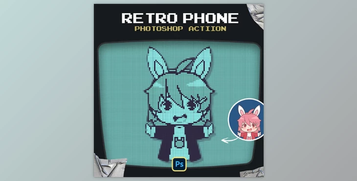 Download Retro Phone Photoshop Action