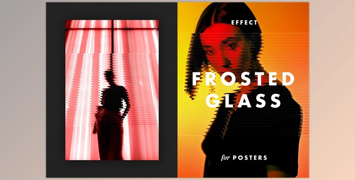 Download Frosted Glass Effect for Posters CreativeMarket - 7214293