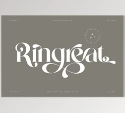 Download Ringreat Decorative Serif Font CreativeMarket 7117031