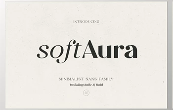 Download Soft Aura – Minimalist <span class='badge badge-warning'>Sans</span> Family