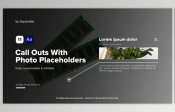 Download <span class='badge badge-warning'>Call</span> Outs With Photo Placeholders (Videohive 37875346) - AE Project