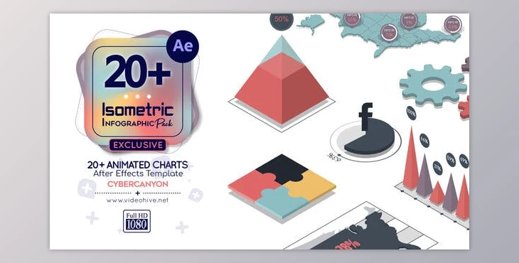 Download Isometric Infographic Pack (Videohive 37547856) - AE Project