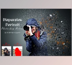Download Dispersion Portrait Photoshop Action CreativeMarket - 7239246