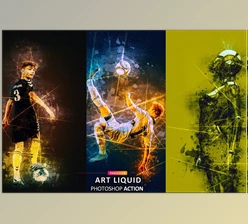 Download Art Liquid Photoshop Action CreativeMarket - 6803686