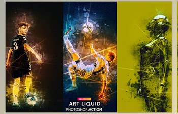 Download <span class='badge badge-warning'>Art</span> Liquid Photoshop Action CreativeMarket - 6803686