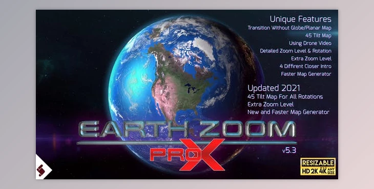 Download Earth Zoom Pro X (Videohive 7962581) - AE Project