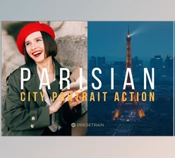 Download Parisian City Portrait Action & LUT CreativeMarket - 6780705