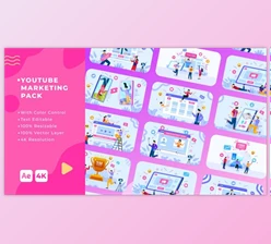 Download YouTube Marketing Pack | After Effects (Videohive 37996106) - AE Project