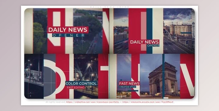 Download Daily News Intro (Videohive 38000389) - AE Project