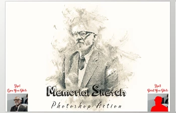 Download Memorial Sketch Photoshop <span class='badge badge-warning'>Action</span>