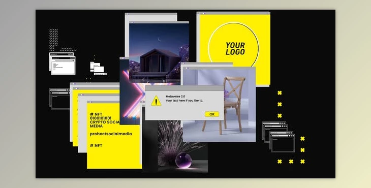 Download NFT Crypto Social Media Opener (Videohive 38034467) - AE Project